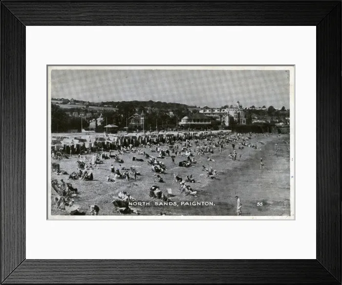 Framed Print : North Sands, Paignton, Devon Framed Print : North Sands, Paignton, Devon