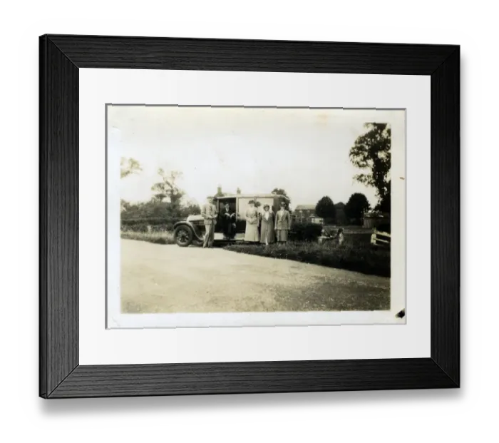 Framed Print : Vintage Car Outing (awaiting identification), Whaplode Framed Print : Vintage Car Outing (awaiting identification), Whaplode