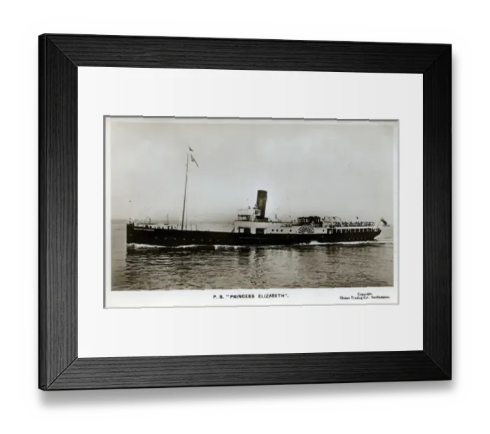 Framed Print : Paddle Steamer Princess Elizabeth