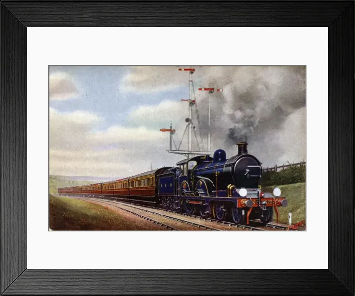 Framed Print : 1872 Steam Locomotive 4-4-2 Lowestoft & Yarmouth Restaurant Framed Print : 1872 Steam Locomotive 4-4-2 Lowestoft & Yarmouth Restaurant