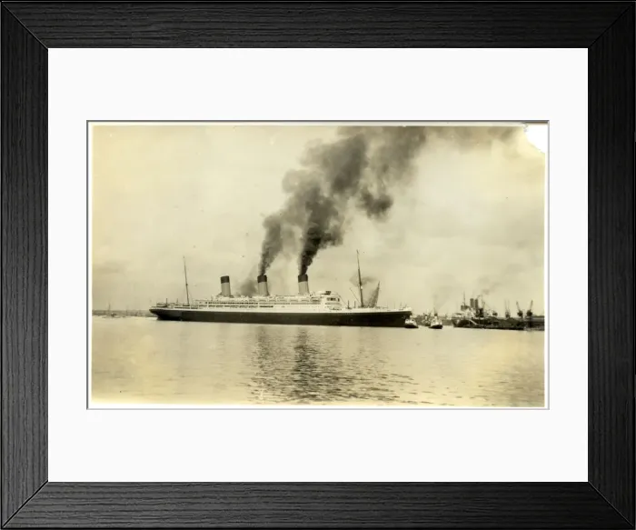 Framed Print : White Star Liner Majestic, Southampton, Hampshire Framed Print : White Star Liner Majestic, Southampton, Hampshire