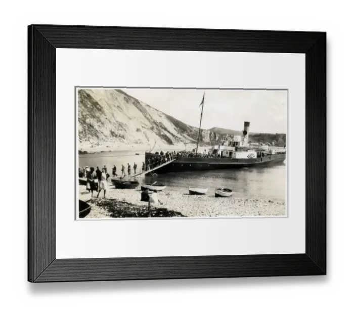 Framed Print : Paddlesteamer, Lulworth Cove, Dorset