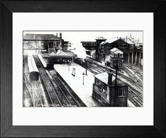 Framed Print : Railway Station, Dudley, Worcestershire Framed Print : Railway Station, Dudley, Worcestershire