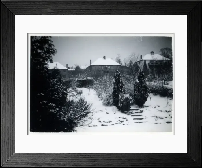 Framed Print : Garden of Semi Detached House, Coulsdon, Surrey Framed Print : Garden of Semi Detached House, Coulsdon, Surrey