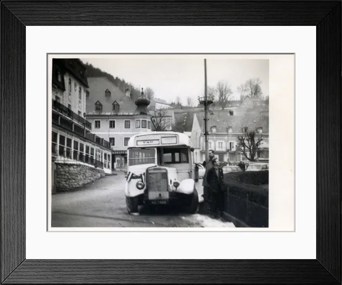 Framed Print : Friends Ambulance Unit (FAU) Vintage Leyland Bus, Mariazell Framed Print : Friends Ambulance Unit (FAU) Vintage Leyland Bus, Mariazell