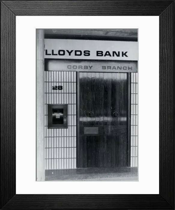 Framed Print : Lloyds Bank, Corby, Northamptonshire Framed Print : Lloyds Bank, Corby, Northamptonshire