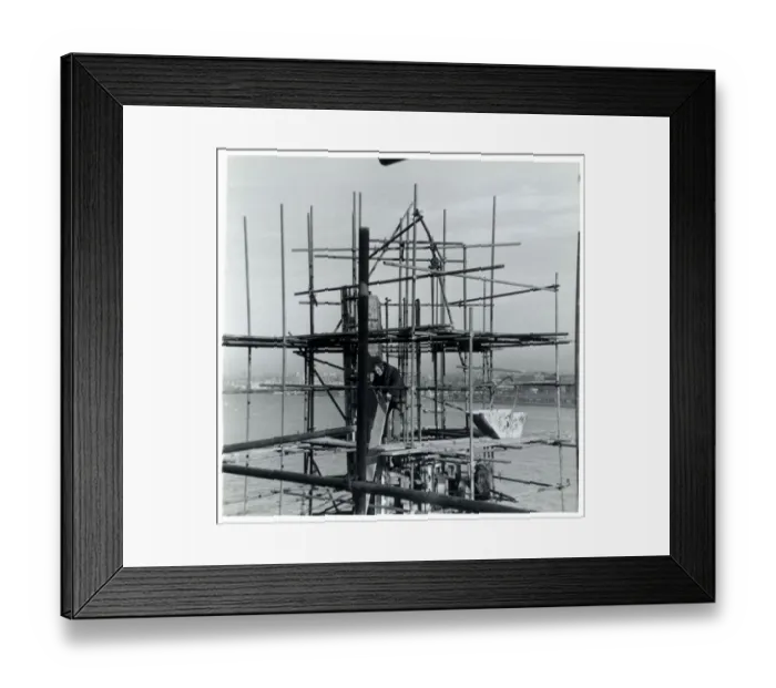 Framed Print : Construction Work, Seacombe, Cheshire Framed Print : Construction Work, Seacombe, Cheshire