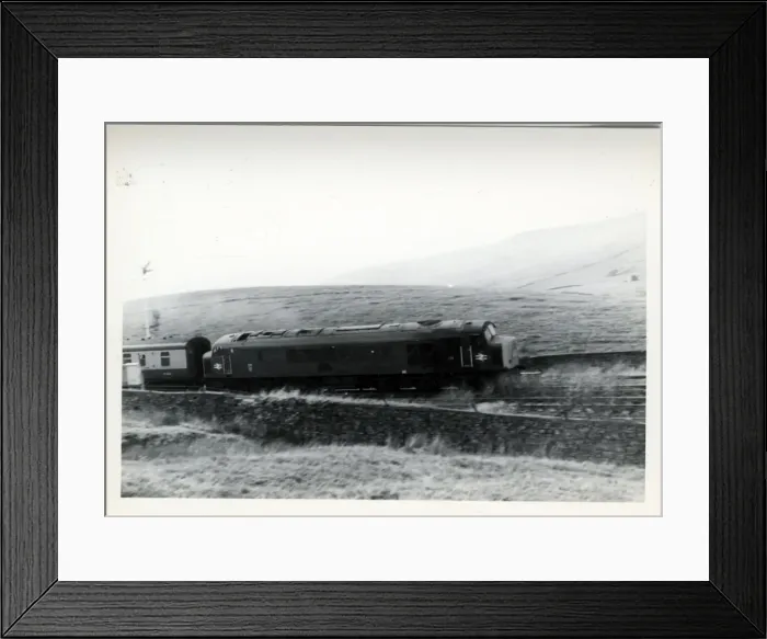 Framed Print : Settle-Carlisle Railway - Passenger Train, Blea Moor, Yorksh Framed Print : Settle-Carlisle Railway - Passenger Train, Blea Moor, Yorksh