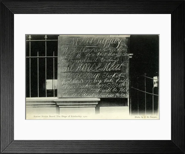 Framed Print : South Africa - Siege of Kimberley, Kimberley Framed Print : South Africa - Siege of Kimberley, Kimberley