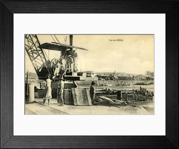 Framed Print : Mozambique - Dockside View Framed Print : Mozambique - Dockside View