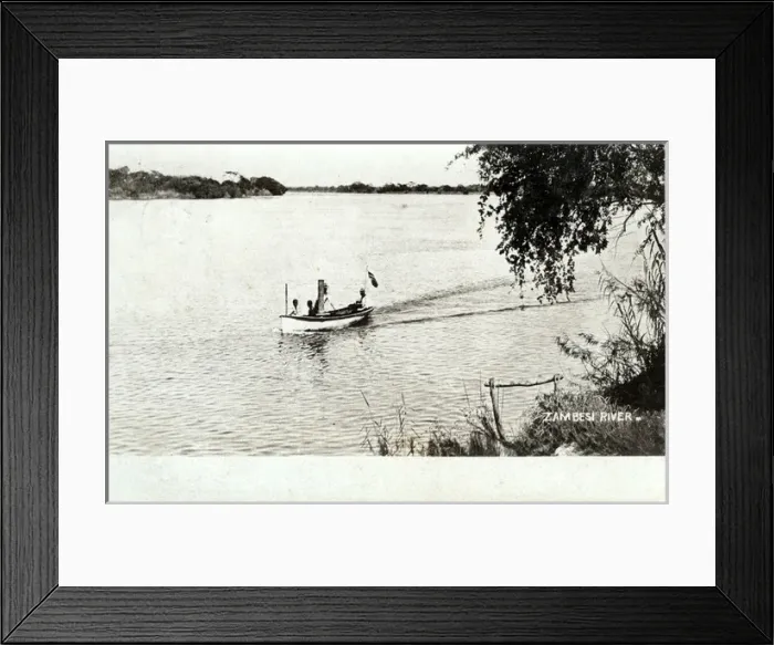 Framed Print : Zambia - Zimbabwe - The Zambezi River Framed Print : Zambia - Zimbabwe - The Zambezi River