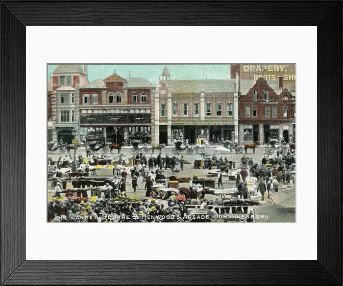 Framed Print : South Africa - The Market Square & Henwoods Arcade Framed Print : South Africa - The Market Square & Henwoods Arcade