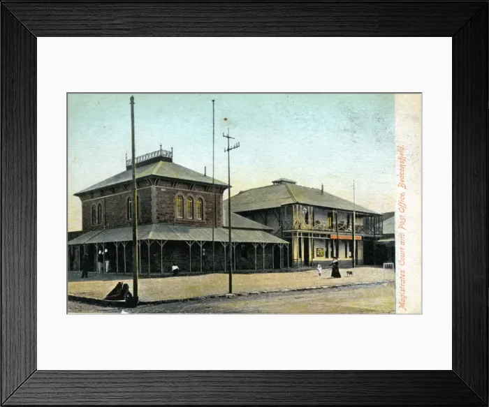 Framed Print : South Africa - Magistrates Court & Post Office, Beaconsfiel Framed Print : South Africa - Magistrates Court & Post Office, Beaconsfiel