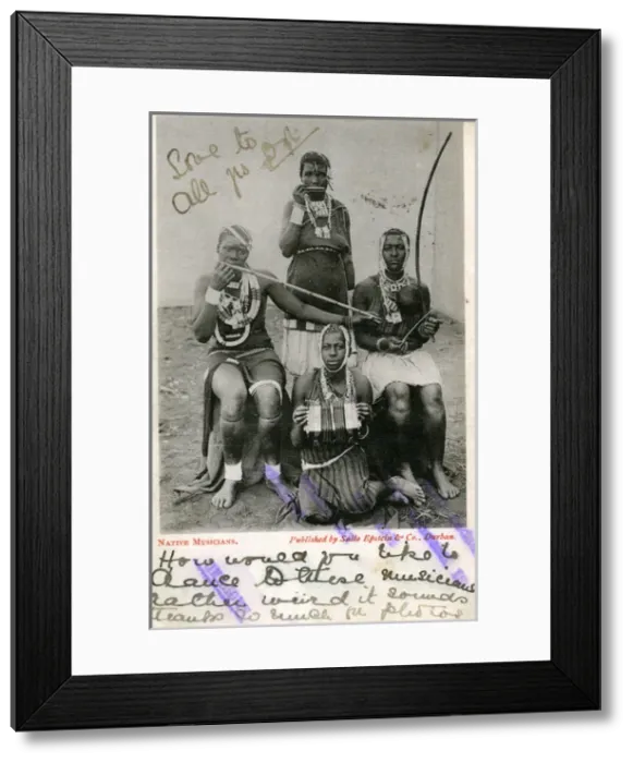 Framed Print : South Africa - Native Musicians Framed Print : South Africa - Native Musicians