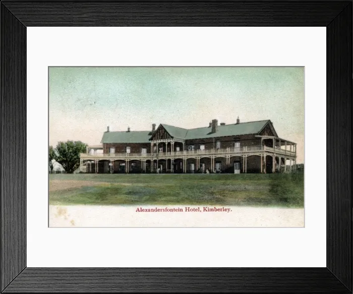 Framed Print : South Africa - The Hotel, Alexandersfontein Framed Print : South Africa - The Hotel, Alexandersfontein