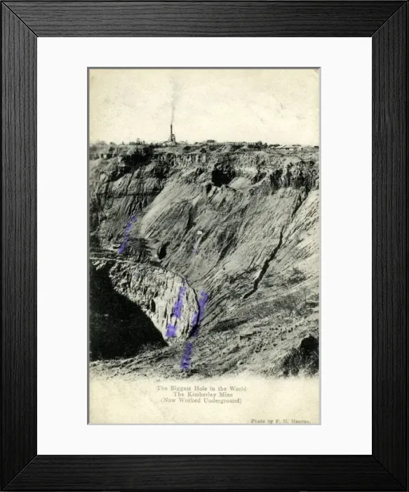 Framed Print : South Africa - The Kimberley Mine, Kimberley Framed Print : South Africa - The Kimberley Mine, Kimberley