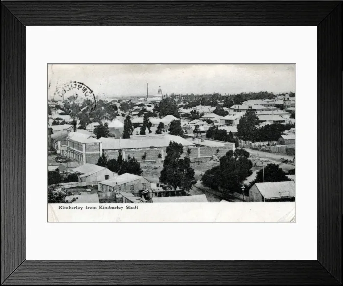 Framed Print : South Africa - The Town, Kimberley Framed Print : South Africa - The Town, Kimberley