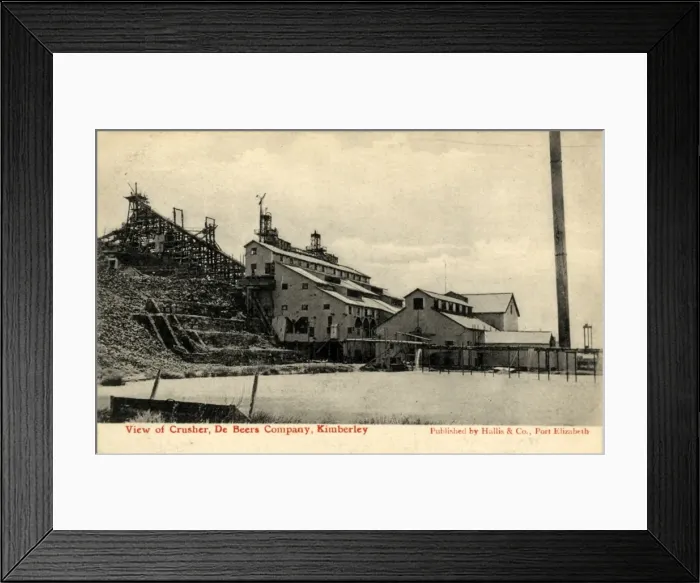 Framed Print : South Africa - De Beers Mine, Kimberley Framed Print : South Africa - De Beers Mine, Kimberley