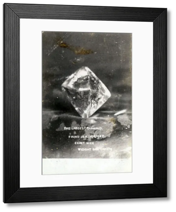 Framed Print : South Africa - The Largest Diamond, Kimberley Framed Print : South Africa - The Largest Diamond, Kimberley