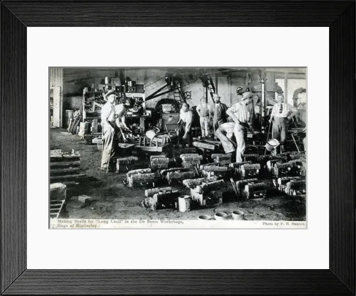 Framed Print : South Africa - De Beers Workshop - Siege of Kimberley, Kimbe Framed Print : South Africa - De Beers Workshop - Siege of Kimberley, Kimbe