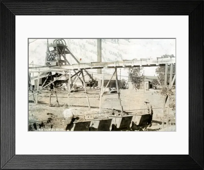 Framed Print : South Africa - The Kimberley Mine, Kimberley Framed Print : South Africa - The Kimberley Mine, Kimberley