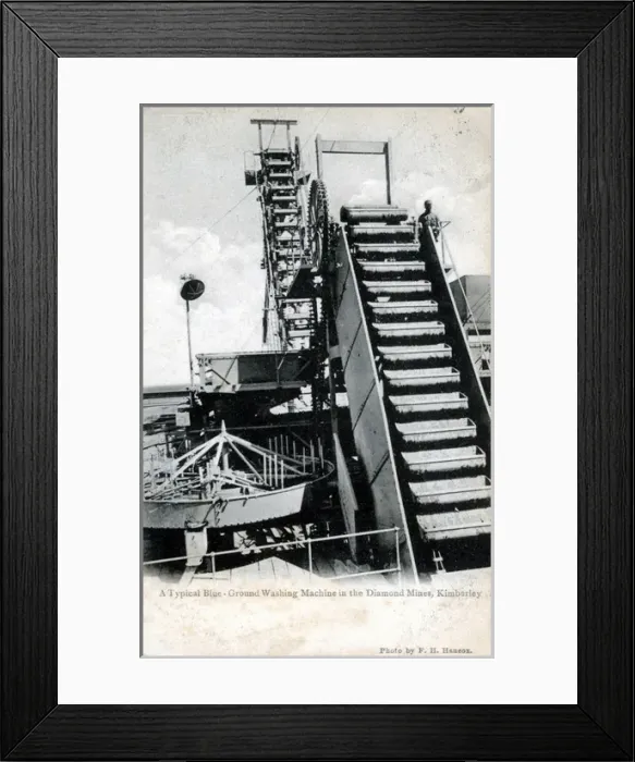 Framed Print : South Africa - The Kimberley Mine, Kimberley Framed Print : South Africa - The Kimberley Mine, Kimberley