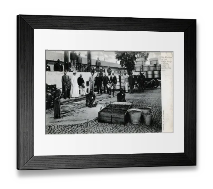 Framed Print : South Africa - Soup Kitchen - Siege of Kimberley, Kimberley Framed Print : South Africa - Soup Kitchen - Siege of Kimberley, Kimberley