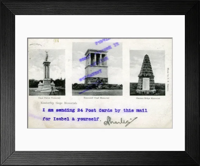 Framed Print : South Africa - Siege Memorials, Kimberley Framed Print : South Africa - Siege Memorials, Kimberley