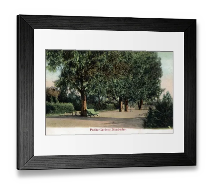 Framed Print : South Africa - Public Gardens, Kimberley Framed Print : South Africa - Public Gardens, Kimberley