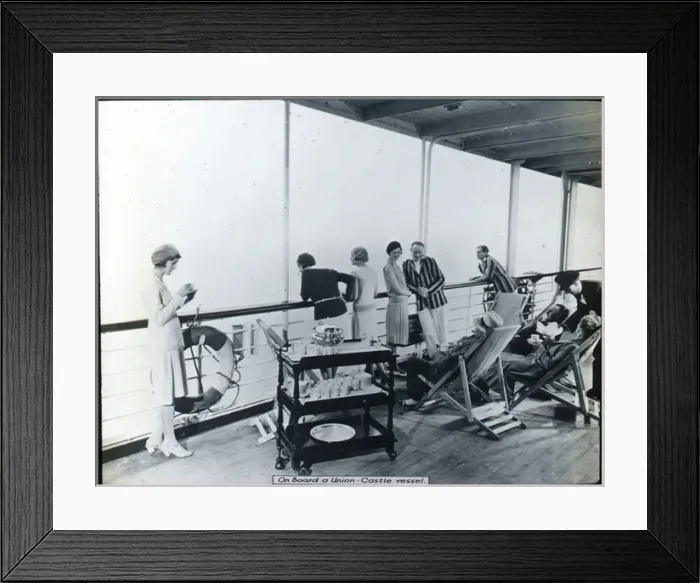 Framed Print : On Board a Union Castle Vessel Framed Print : On Board a Union Castle Vessel
