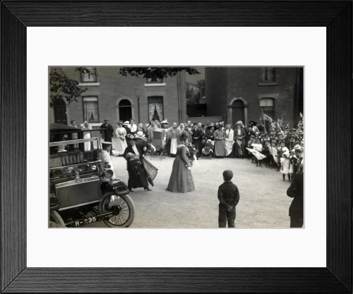 Framed Print : Lanchester Vintage Car, Thought to be at Derby, England Framed Print : Lanchester Vintage Car, Thought to be at Derby, England