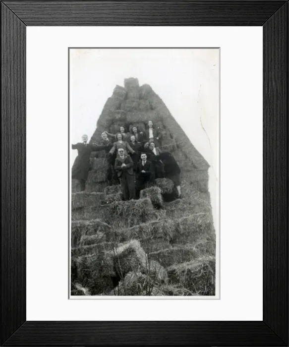Framed Print : Farming: Giant Haystack Celebration, England Framed Print : Farming: Giant Haystack Celebration, England