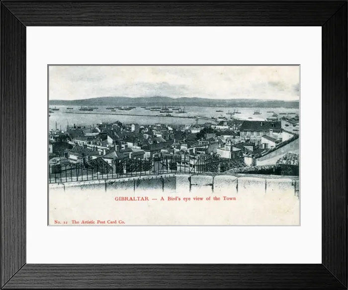 Framed Print : General View, Gibraltar, United Kingdom Framed Print : General View, Gibraltar, United Kingdom