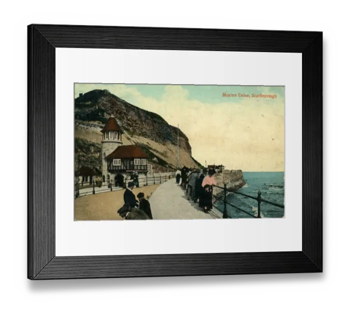 Framed Print : Marine Drive, Scarborough, England Framed Print : Marine Drive, Scarborough, England