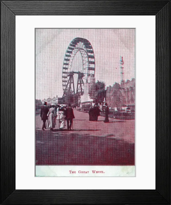 Framed Print : The Great Wheel, Empire of India Exhibition, Earls Court, En Framed Print : The Great Wheel, Empire of India Exhibition, Earls Court, En