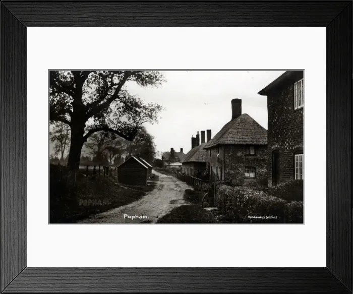 Framed Print : The Village, Popham, England Framed Print : The Village, Popham, England