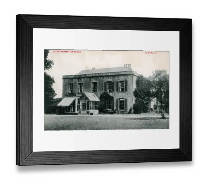Framed Print : The Vicarage, Burrington, Blagdon, England Framed Print : The Vicarage, Burrington, Blagdon, England