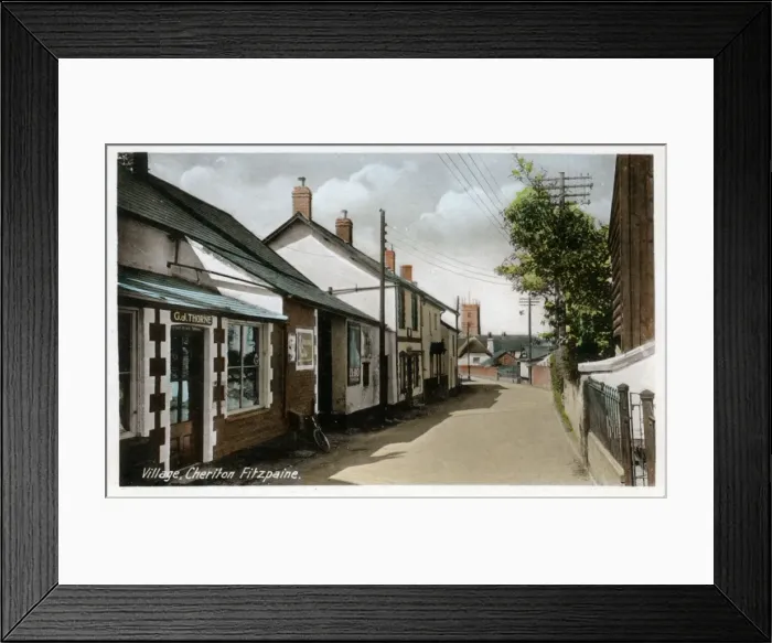 Framed Print : The Village, Cheriton Fitzpaine, Crediton, England Framed Print : The Village, Cheriton Fitzpaine, Crediton, England