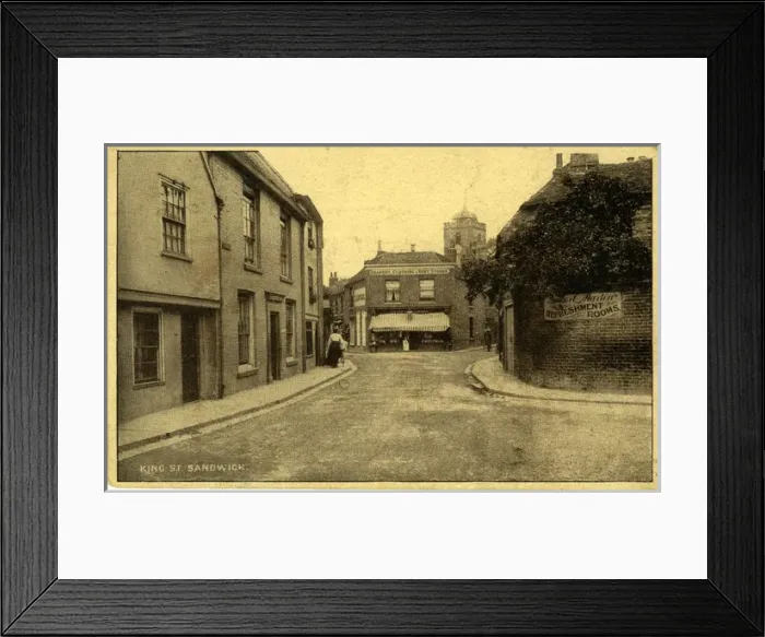 Framed Print : King Street, Sandwich, England Framed Print : King Street, Sandwich, England