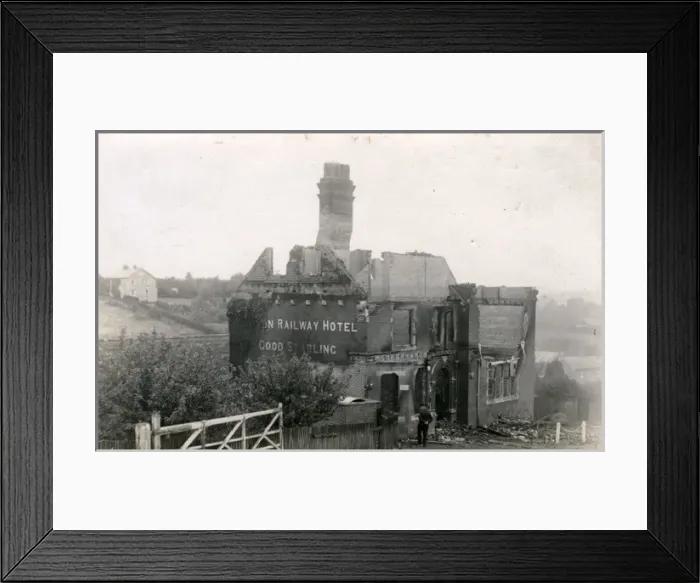 Framed Print : Railway Hotel, Unknown Location, England Framed Print : Railway Hotel, Unknown Location, England