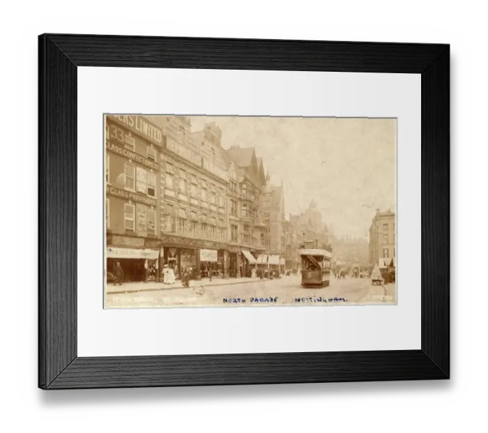 Framed Print : North Parade, Nottingham, England Framed Print : North Parade, Nottingham, England