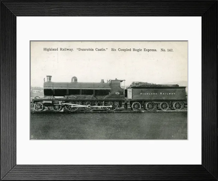 Framed Print : Dunrobin Castle Steam Locomotive - Drummond, England Framed Print : Dunrobin Castle Steam Locomotive - Drummond, England