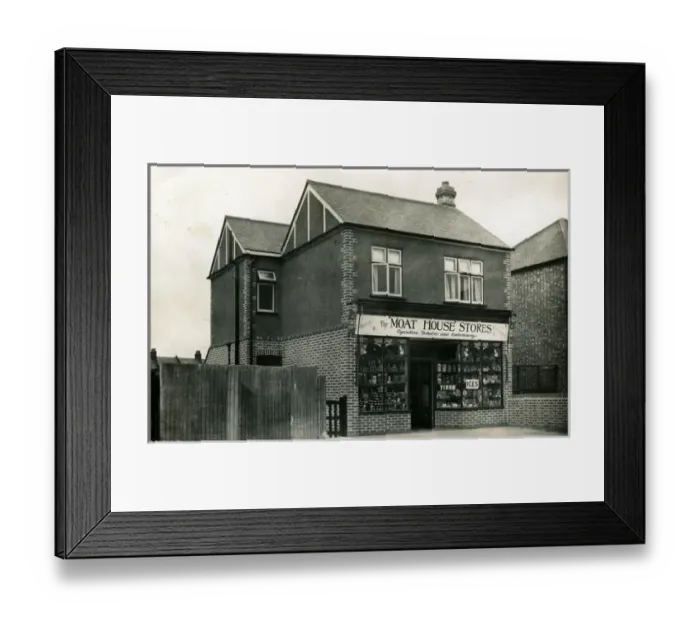 Framed Print : The Moat House Stores, Unknown, England Framed Print : The Moat House Stores, Unknown, England