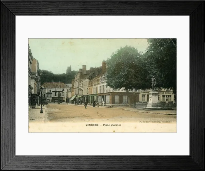 Framed Print : La Place d Armes, Vendome Commune, France Framed Print : La Place d Armes, Vendome Commune, France
