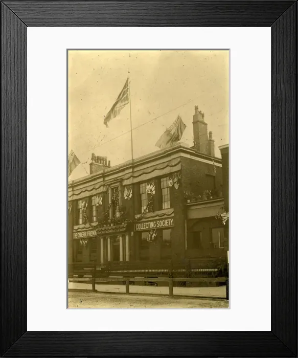 Framed Print : The General Friendly Collecting Society, Liverpool, England Framed Print : The General Friendly Collecting Society, Liverpool, England