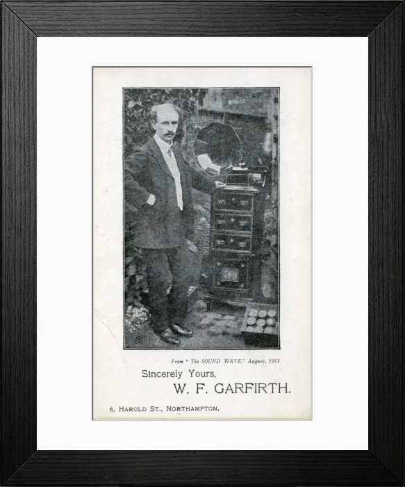 Framed Print : Edison Gem Phonograph Advert, Northampton, England Framed Print : Edison Gem Phonograph Advert, Northampton, England