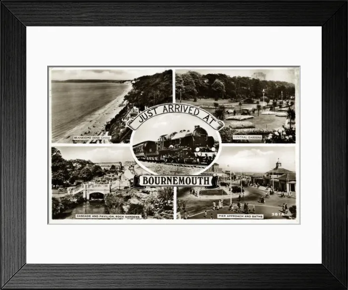 Framed Print : Mulitiview, Bournemouth, England Framed Print : Mulitiview, Bournemouth, England