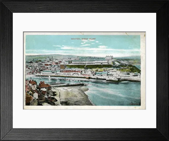 Framed Print : West Cliff, Whitby, England Framed Print : West Cliff, Whitby, England