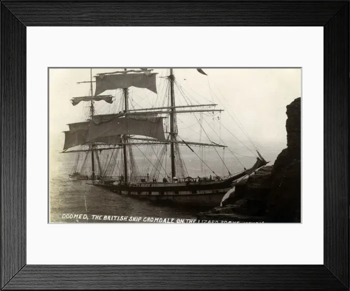 Framed Print : Shipwreck of The Cromdale, Lizard Rocks, Lizard, England Framed Print : Shipwreck of The Cromdale, Lizard Rocks, Lizard, England
