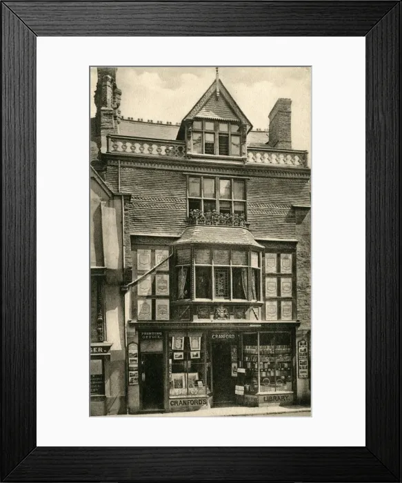 Framed Print : Cranfords Library, Dartmouth, England Framed Print : Cranfords Library, Dartmouth, England